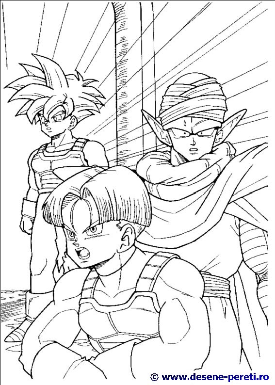 dragon ball z desene colorat